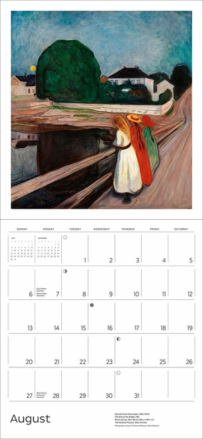 Image of Pomegranate Edvard Munch 2023 Wall Calendar
