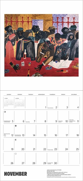 Image of Pomegranate Jacob Lawrence 2023 Wall Calendar