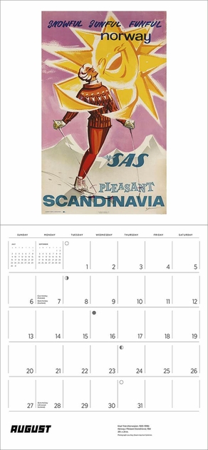 Image of Pomegranate Ski the World 2023 Wall Calendar