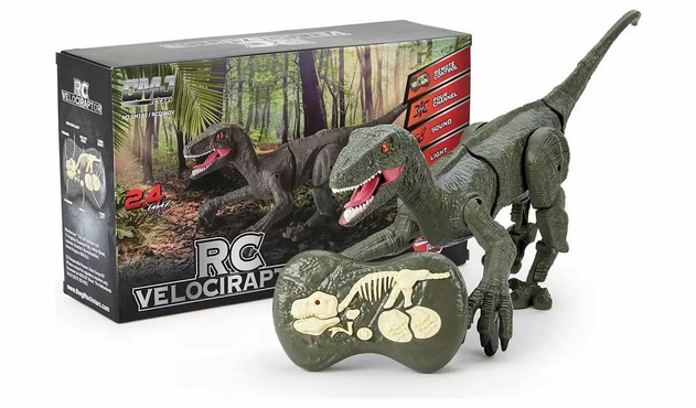Image of Remote Control Velociraptor Dinosaur Toy