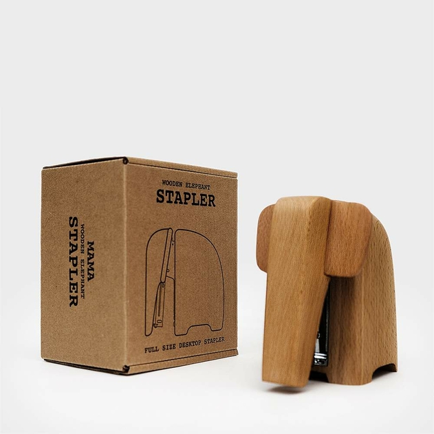 Image of Mama Wooden Elephant Stapler