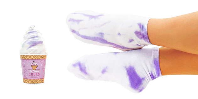 Image of Blueberry Ripple Ice Cream Socks