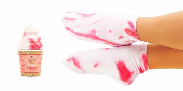Image of Raspberry Ripple Ice Cream Socks