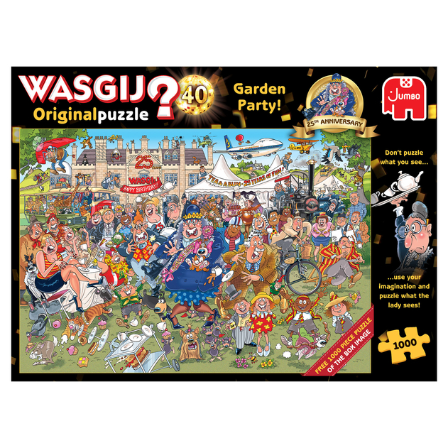 Image of WASGIJ Original 40 25th Anniversary Garden Party Jigsaw Puzzle