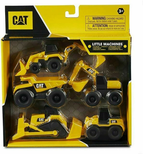 Image of CAT Constuction Little Machine Vehicles 5 Pack Toys