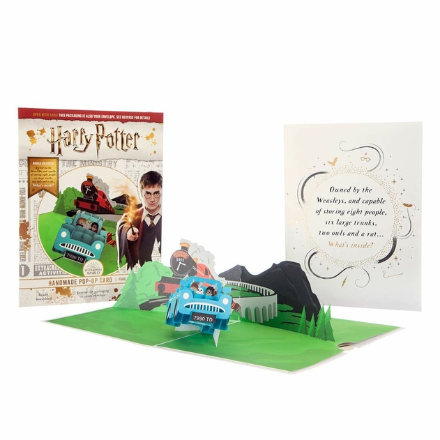 Image of Harry Potter Ford Anglia Pop Up Birthday Card