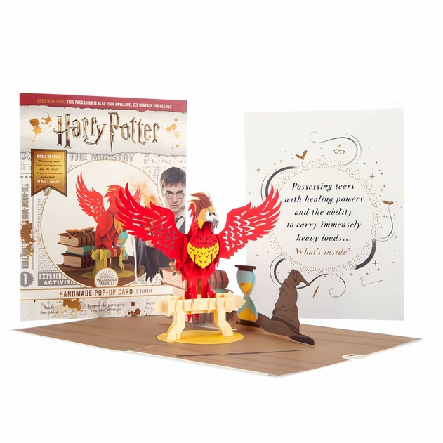 Image of Harry Potter Fawkes Pop Up Birthday Card