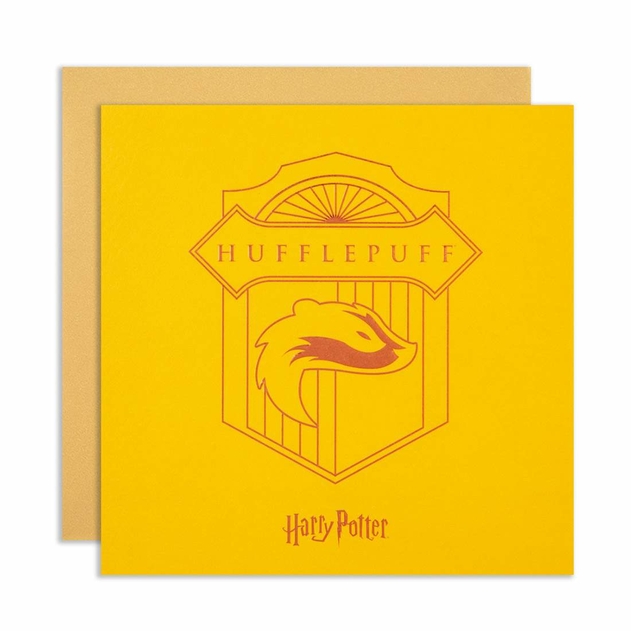 Image of Harry Potter Magical Mischief Hufflepuff Birthday Card