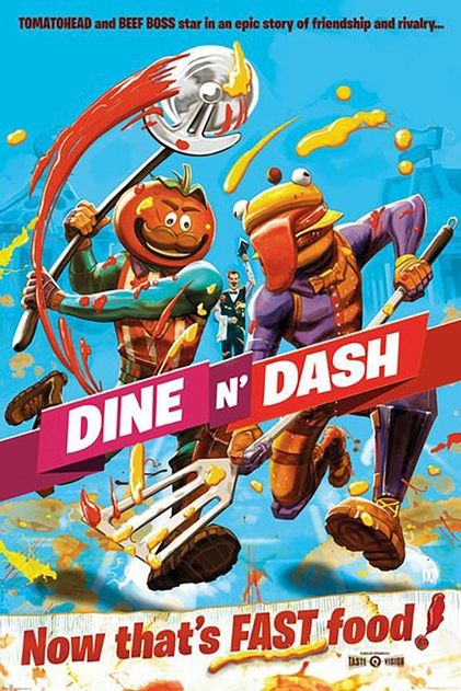 Image of Fortnite Dine N Dash Poster