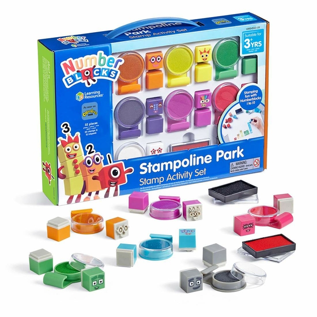 Image of Learning Resources Numberblocks Stampoline Park Stamp Activity Set
