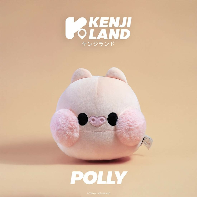 Image of Kenji Plush Yabu Tiny-K Polly Piglet Soft Toy Pink