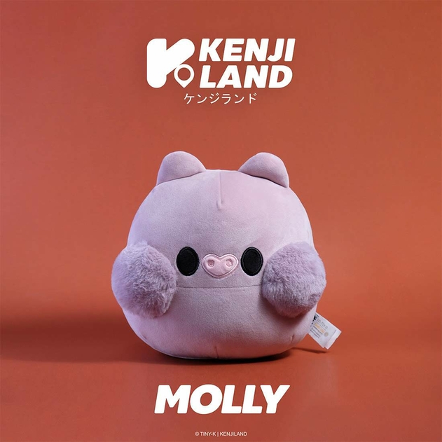 Image of Kenji Plush Yabu Tiny-K Molly Piglet Soft Toy Black
