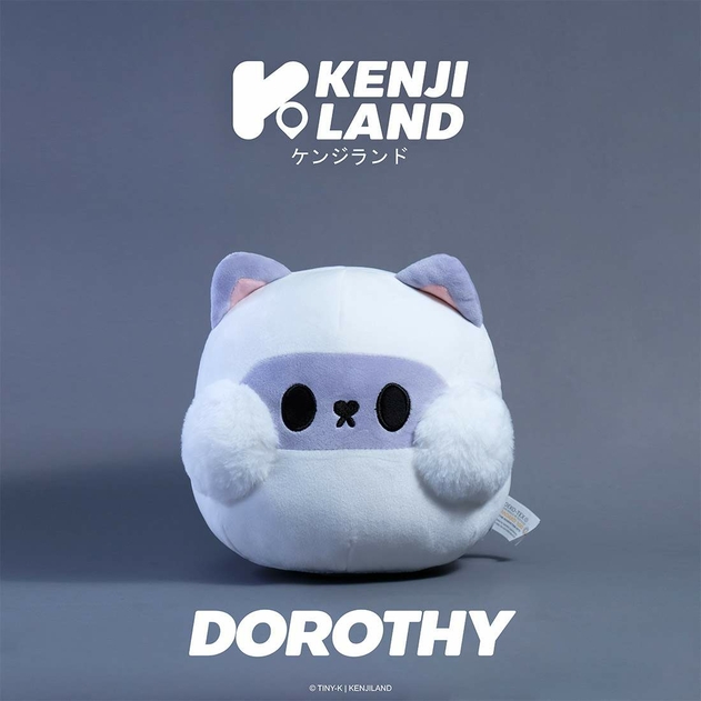 Image of Kenji Plush Yabu Tiny-K Dorothy Cat Soft Toy Purple