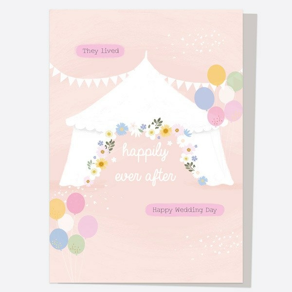 Image of Dotty About Paper Painted Marquee Wedding Card