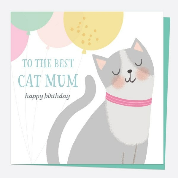 Image of Dotty About Paper Best Cat Mum Birthday Card