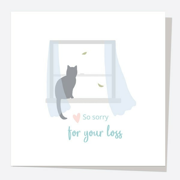 Image of Dotty About Paper Sorry For Your Loss Cat Sympathy Card