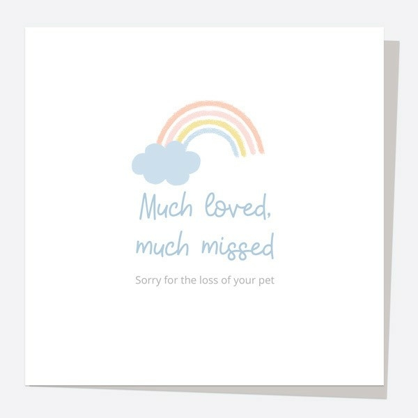 Image of Dotty About Paper Sorry For Your Loss Rainbow Sympathy Card