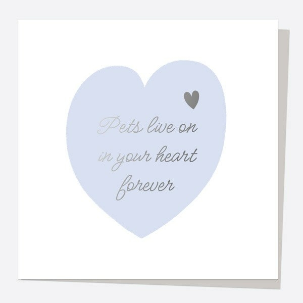 Image of Dotty About Paper Heart Pets Foil Sympathy Card