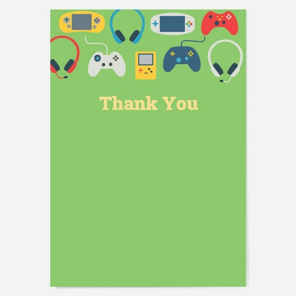 Image of Dotty About Paper Gaming Kids Thank You Cards Pack of 10