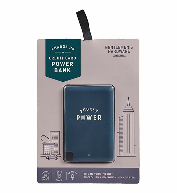 Image of Gentlemen's Hardware Power Bank Credit Card Size
