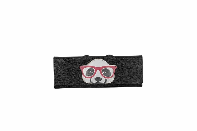 Image of Aptica Reading Glasses Foldable Case Panda Red
