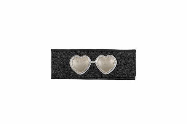 Image of Aptica Reading Glasses Foldable Case Heart Black