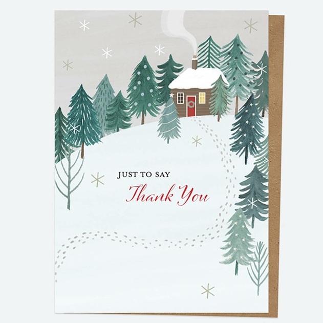 Image of Dotty About Paper Winter Wonderland Christmas Thank You Card Pack of 10