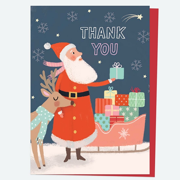 Image of Dotty About Paper Delivering Presents Christmas Thank You Cards Pack of 10
