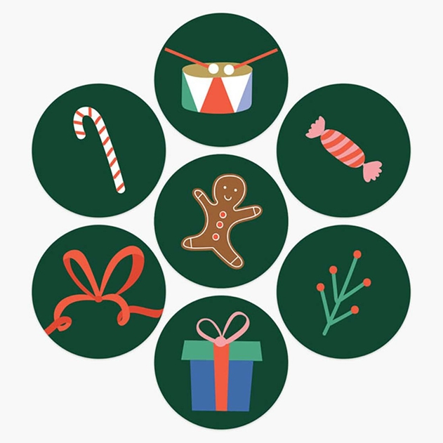 Image of Dotty About Paper Nutcracker Ballet Christmas Stickers Pack of 70