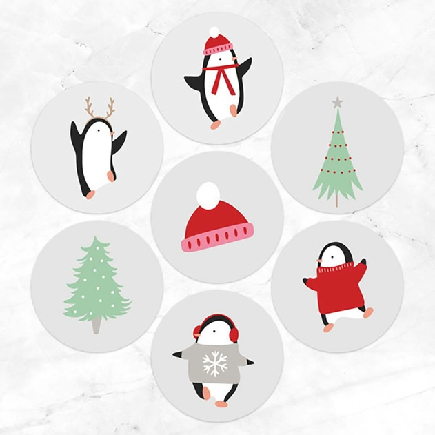 Image of Dotty About Paper Penguin Friends Christmas Stickers Pack of 70