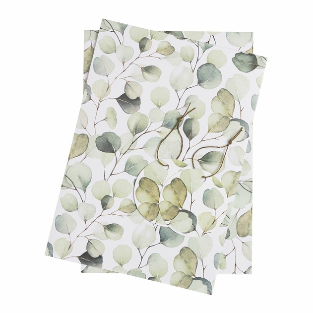 Image of WHSmith Eucalyptus Flat Wrap and Tags