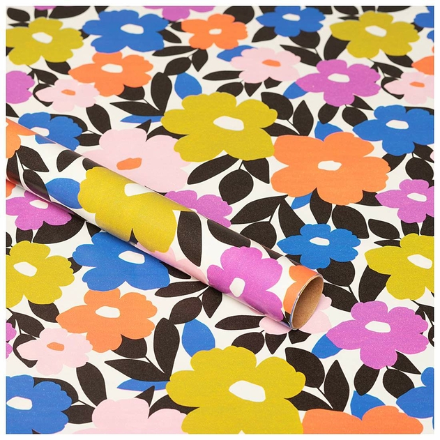 WHSmith 3M Bold Floral Gift Wrap image