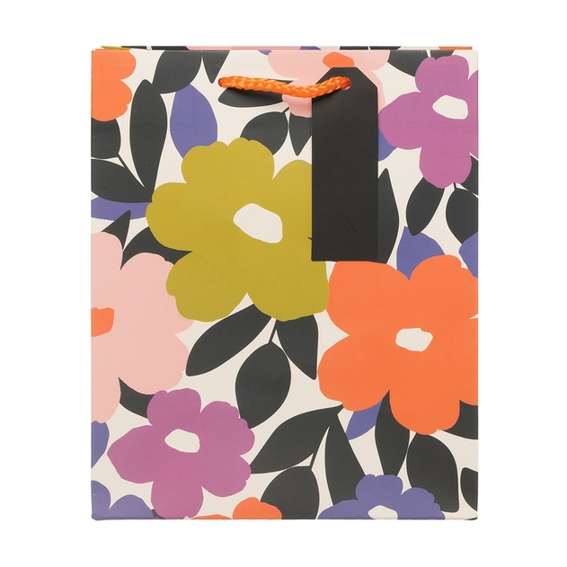 Image of WHSmith Bold Floral Medium Gift Bag