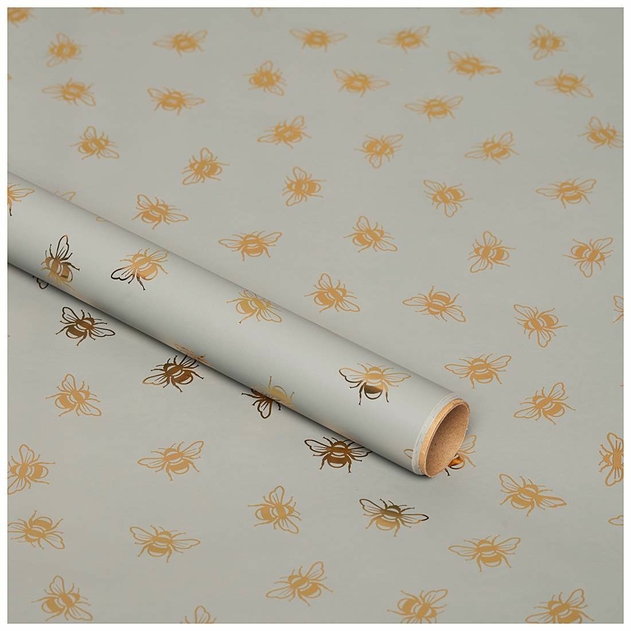 Image of WHSmith 3M Bee Recyclable Gift Wrap