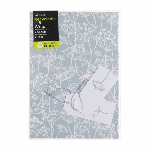 WHSmith Cowslip Flat Gift Wrap and Tags image