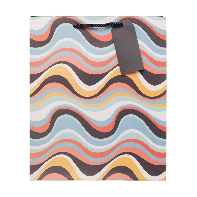 Image of WHSmith Multistriped Large Gift Bag