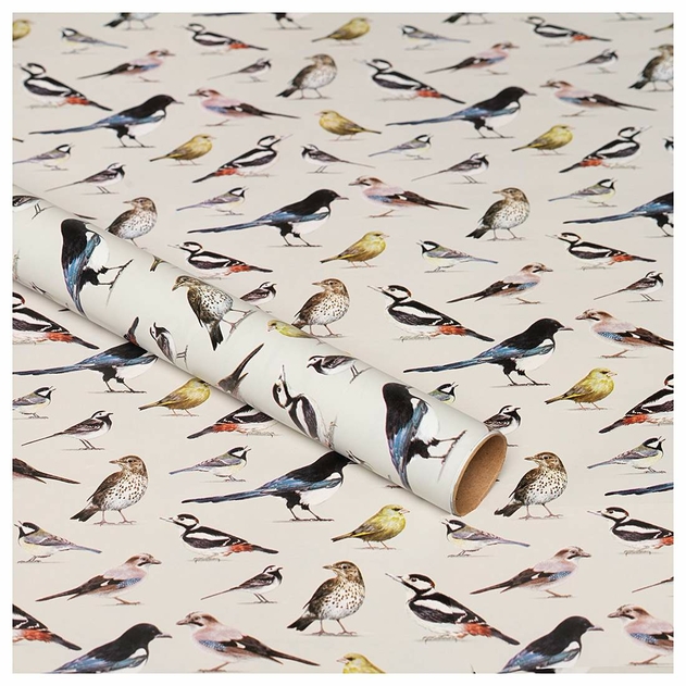 Image of WHSmith 3M Bird Recyclable Gift Wrap