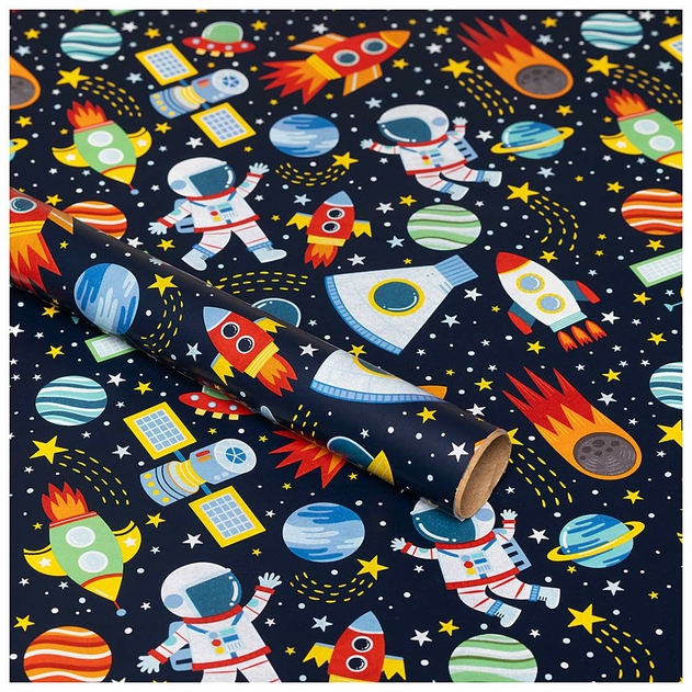 Image of WHSmith 3M Space Recyclable Gift Wrap