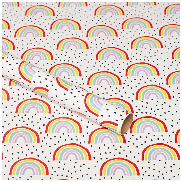 Image of WHSmith 3M Rainbow Recyclable Gift Wrap