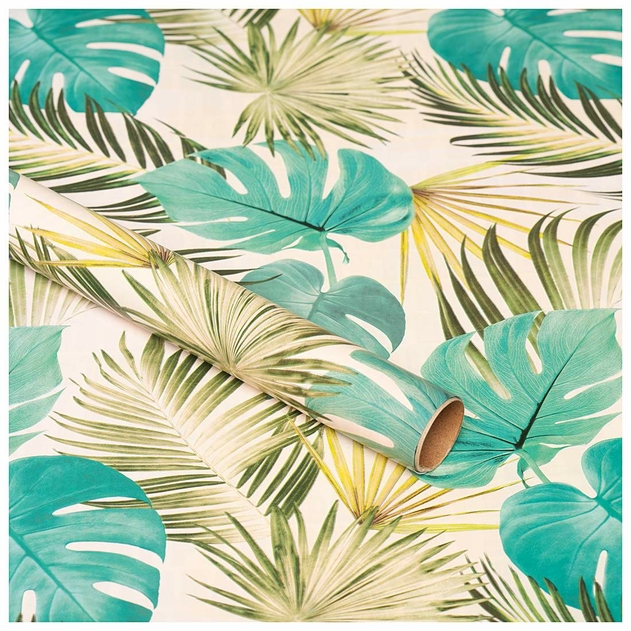Image of WHSmith 3M Palm Leaf Recyclable Gift Wrap