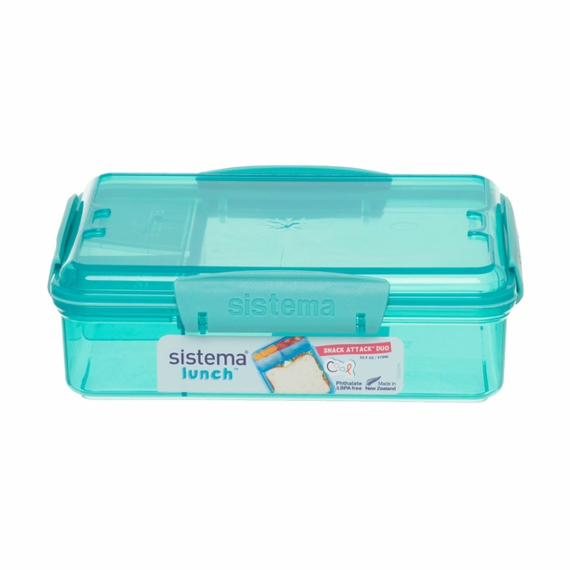 Sistema Snack Attack Duo To Go Lunch Box Sandwhich Container