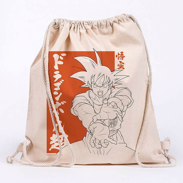 Image of Dragon Ball Goku Drawstring Canvas Bag