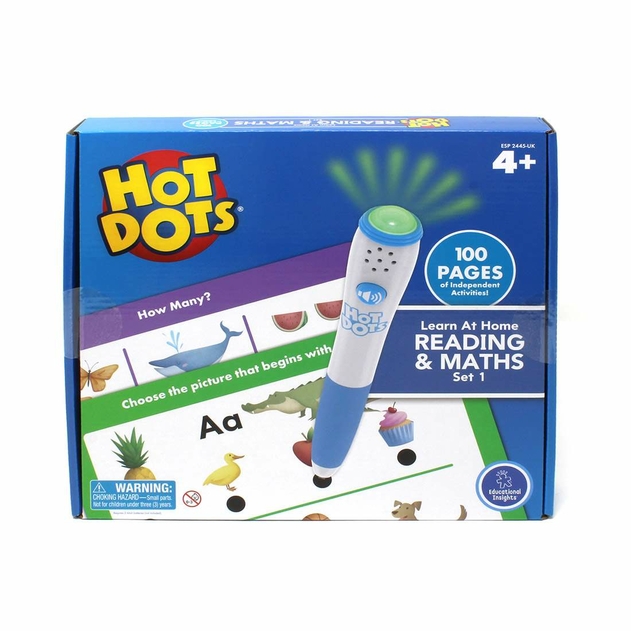 Image of Learning Resources Hot Dots Learn At Home Reading & Maths Set 1