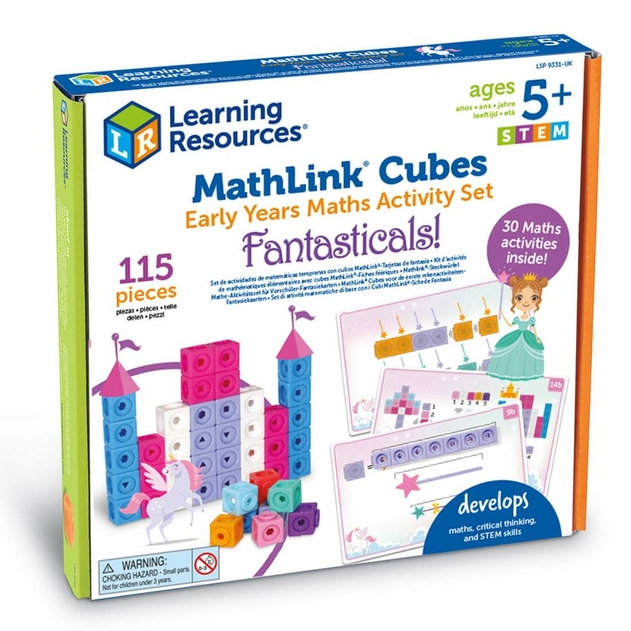Image of Learning Resources MathLink Cubes Early Maths Activity Set - Fantasticals