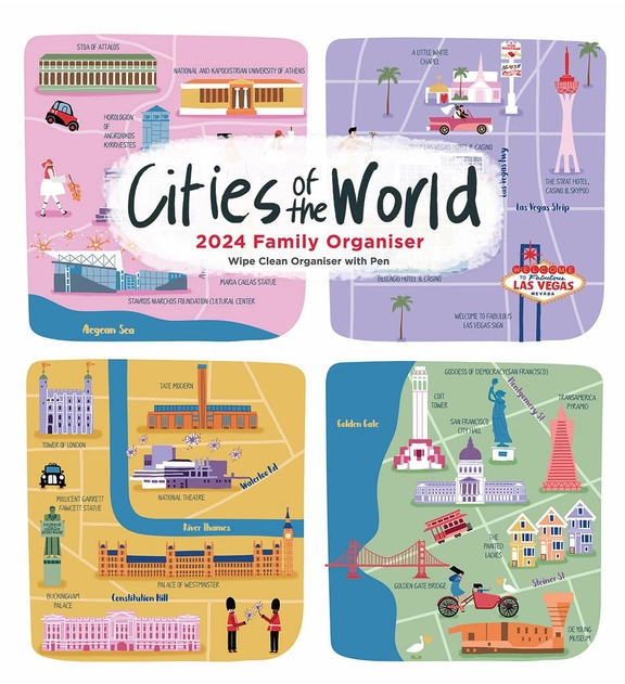 Image of WHSmith 2024 Cities of the World Family Organiser