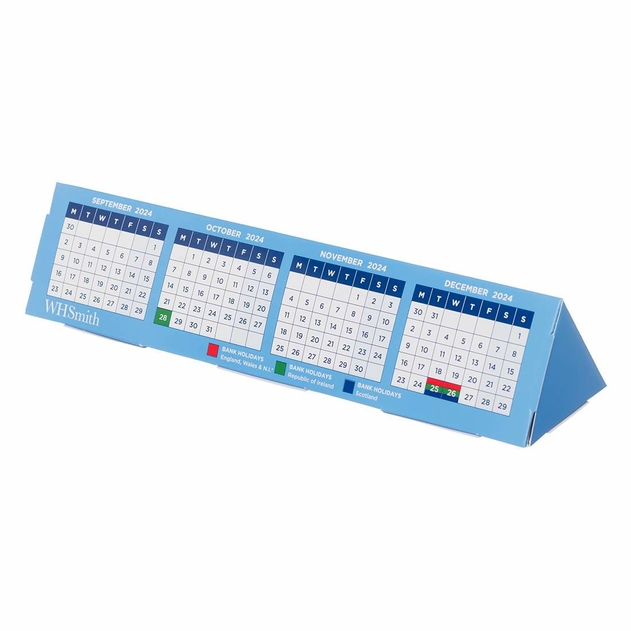 Image of WHSmith 2024 Triangular Desk Calendar January To December