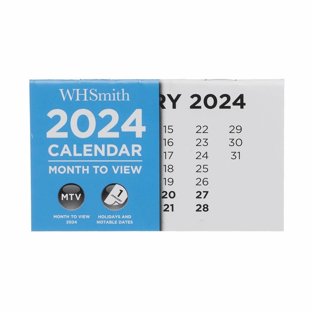 Image of WHSmith Commercial 2024 Calendar Month To View
