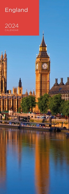 Image of WHSmith 2024 Slim England Calendar