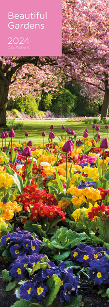 Image of WHSmith Beautiful Gardens 2024 Slim Calendar
