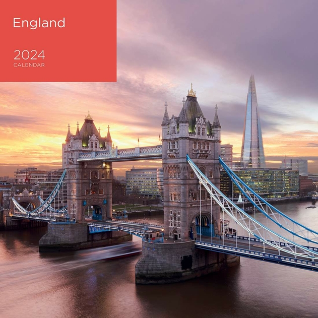 Image of WHSmith Spiro Square 2024 England Calendar